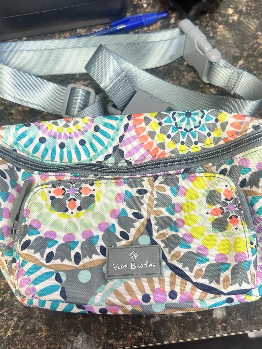 Vera Bradley Kids Floral Mosaic Crossbody in Multicolor Pastels